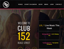 Tablet Screenshot of club152memphis.com